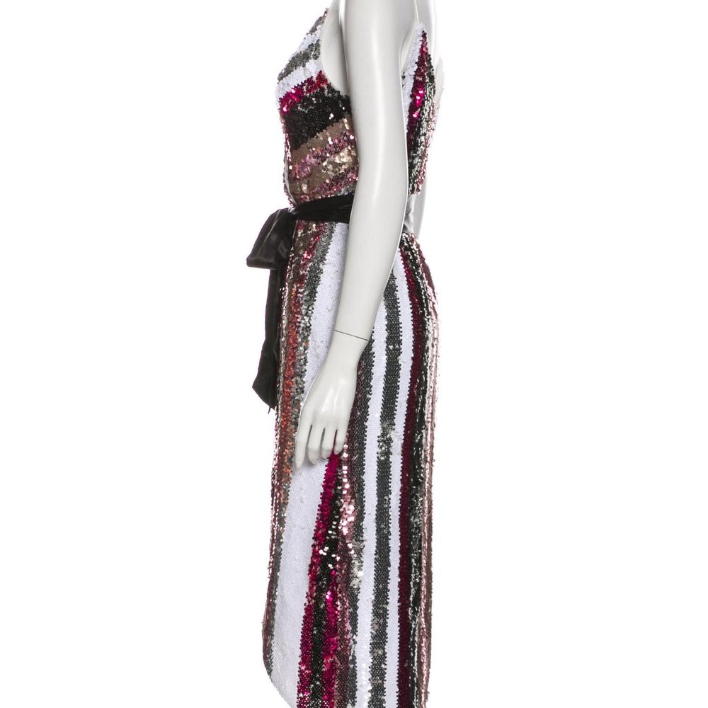 $248 NWT Aidan Mattox Sequin Wrap Dress - Picture 10 of 12